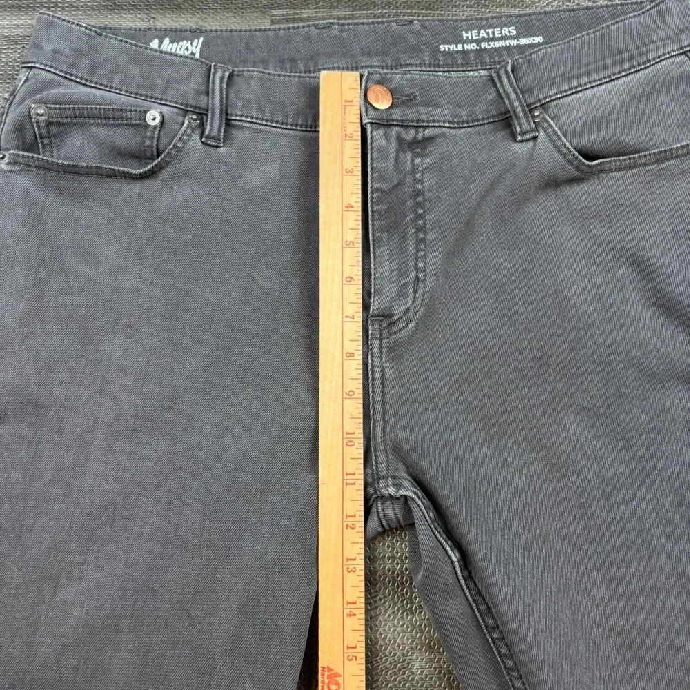 Mugsy Jeans Mens 38x30 Black Heaters Thermo Denim Relaxed Fit Stretch FLX6M-TW
